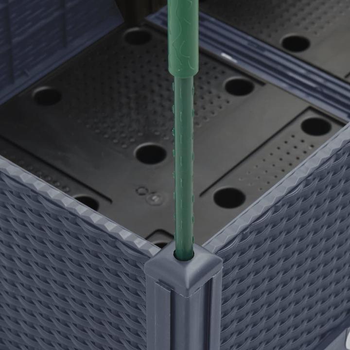 Image du produit vidaXL Bac à plantes avec treillis PP