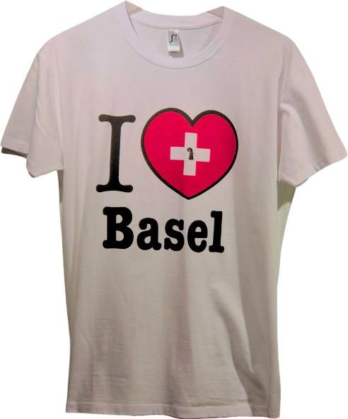 Immagine prodotto CreaDiva T-Shirt "I like Basel" weiss, Grösse XL (XL)