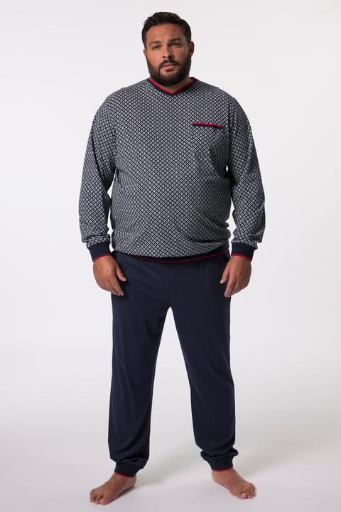 Immagine prodotto Men+ Schlafanzug, Zweiteiler, Bauchfit, Langarm (5XL)
