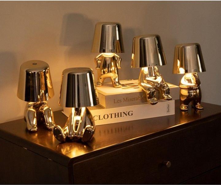 Actual product image OEM Lights for outdoor use Table lamp bedside GOLD MAN Art Deco seat (version 7) MLTL