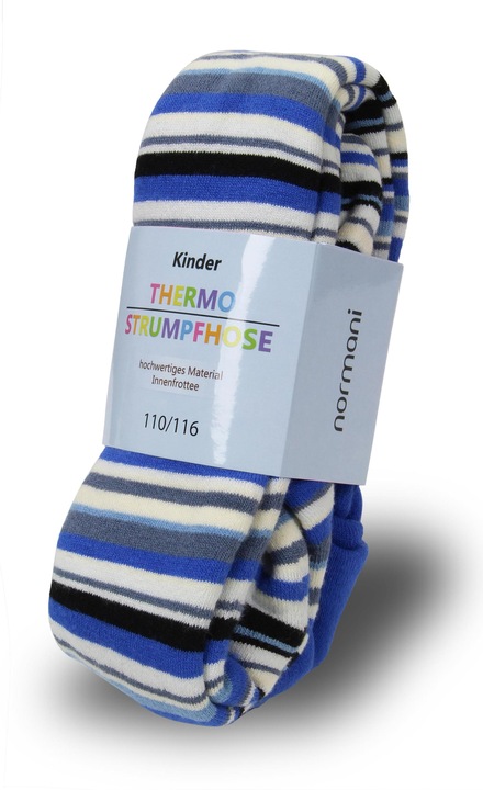 Produktbild Normani Kinder-Ringel-Thermostrumpfhose (74/80)