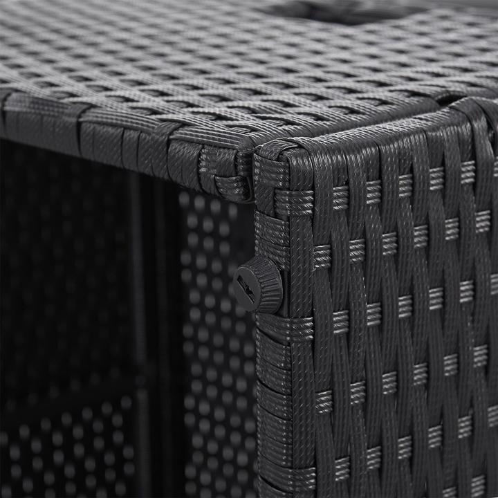 Immagine prodotto Juskys Polyrattan Lounge Salou - Schwarz/Grau