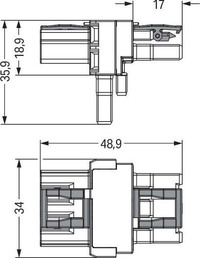 Produktbild Wago Netz-T-Verteiler Netz-Stecker