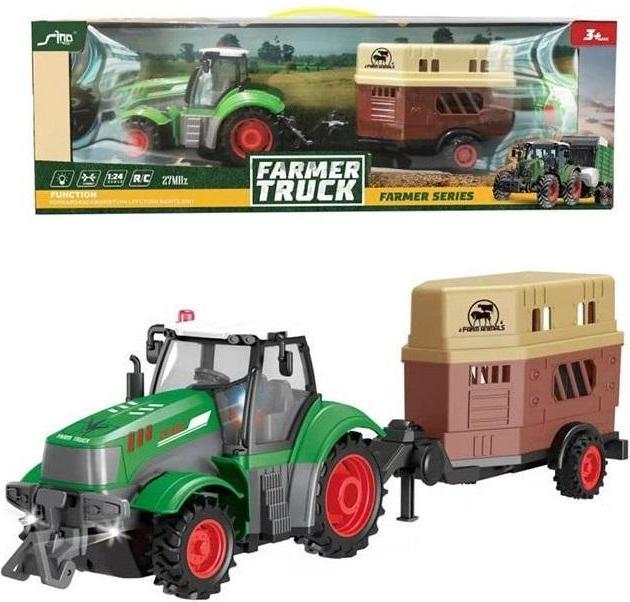 Actual product image Askato Tractor with trailer for transporting horses R/C