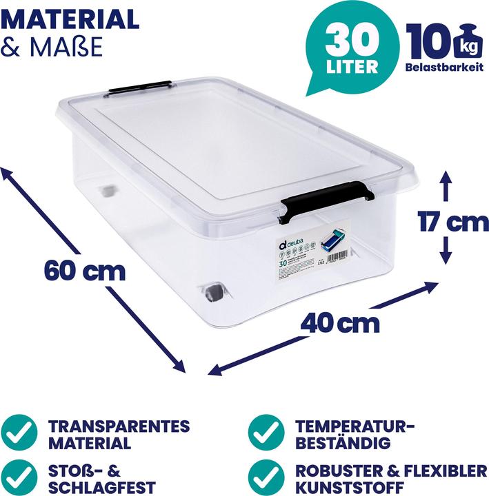 Immagine prodotto Deuba Aufbewahrungsbox (60 x 40 x 17 cm, 30 l)