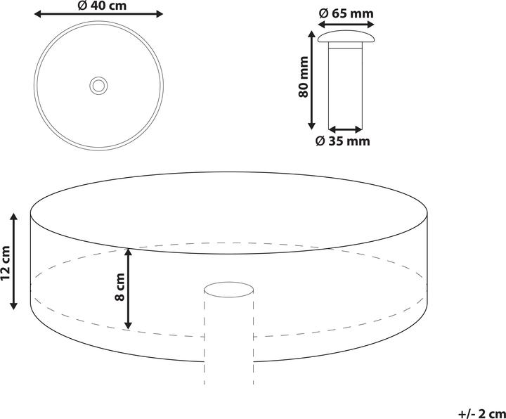 Produktbild Beliani Manis (400 mm, 400 mm)