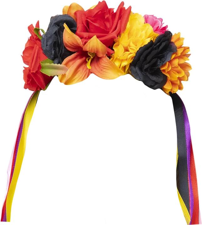 Actual product image Smiffys Girls Roses Day Of The Dead Headband