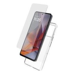 My Way Starter Pack Coque Souple + Verre Trempe Motorola G75, Telefon Zubehör