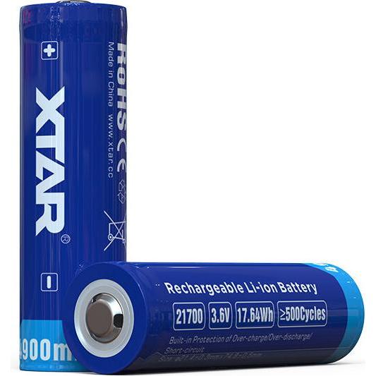 Xtar 21700 4900mAh Akku mit Schutz (1 pz., 21700, 4900 mAh), Batterie + pile