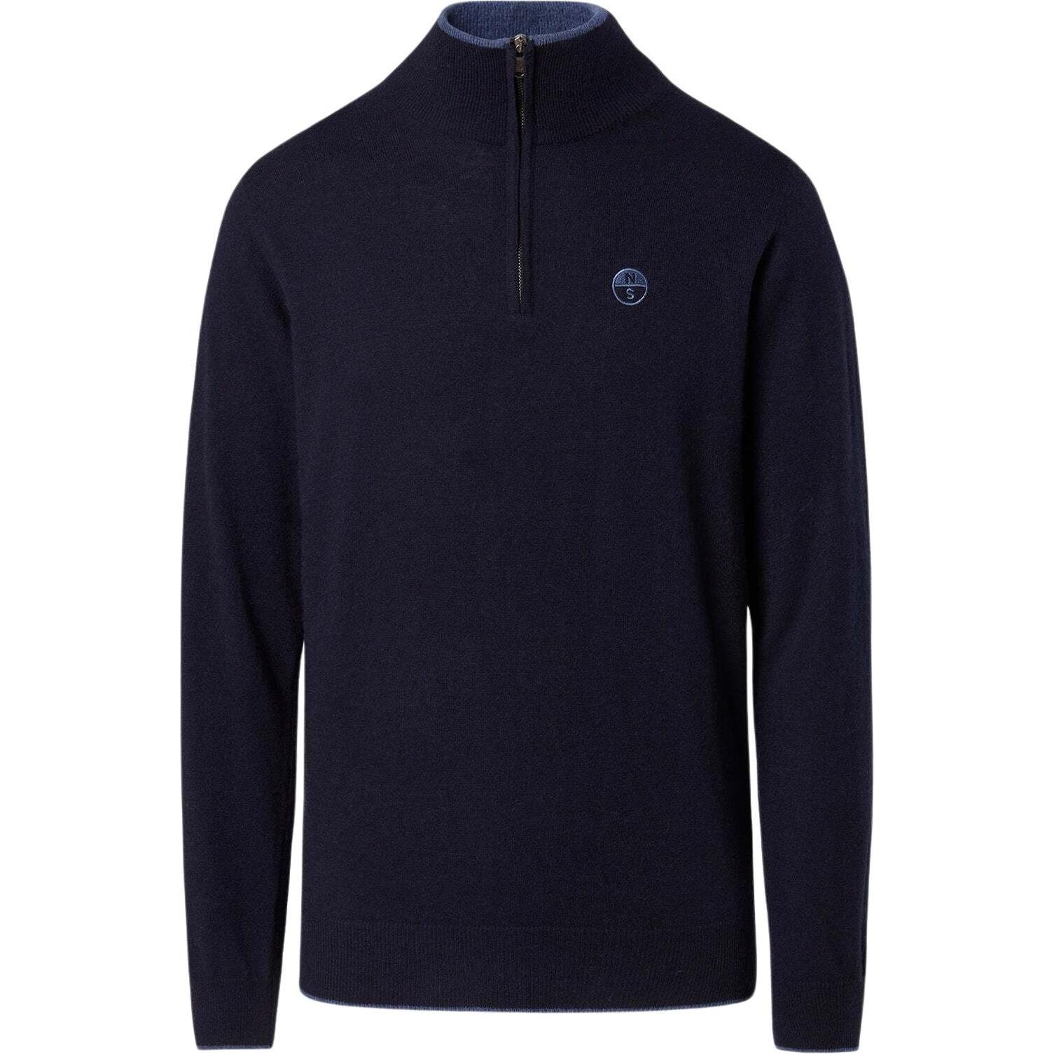 North Sails, Herren, Pullover, pullover 12gg, Blau, (XL)