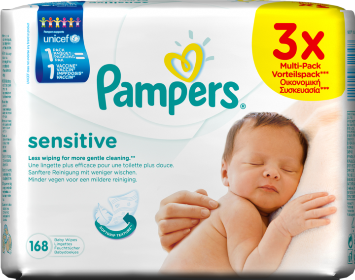 Produktbild Pampers Sensitive (168 Stück)