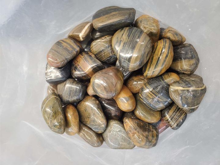 Image du produit Aquagart 20kg Polierter Kiesel Glanzkies Flusskiesel Kieselsteine Gartenkies Zierkies # (30 x 20 cm)