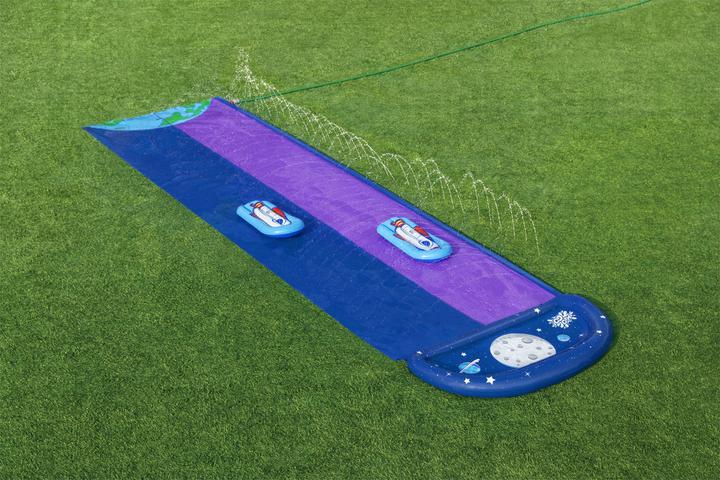 Image du produit Bestway H2OGO! Lunar Launch 2-Lane Double Water Slide 4.88 m