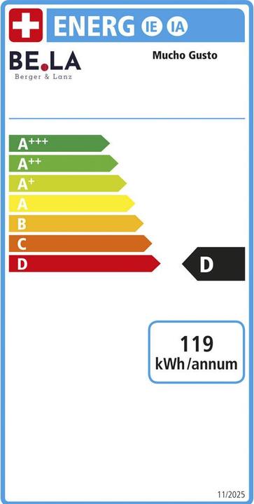 Energie-Label Berger & Lanz Mucho Gusto