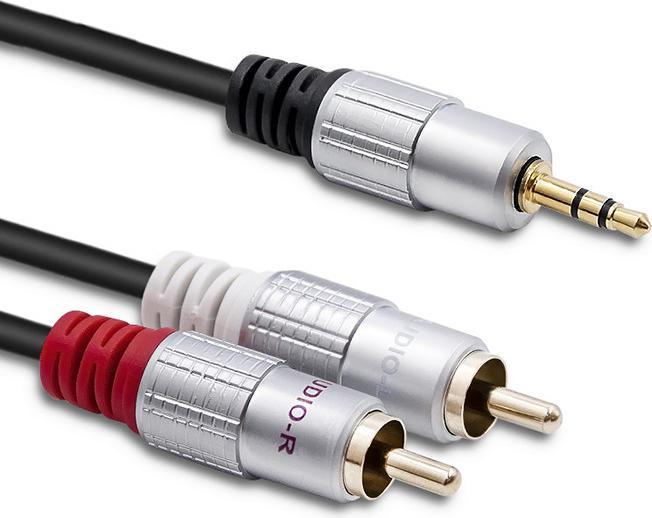Actual product image Qoltec 52341 (3 m, 3.5mm jack (AUX))