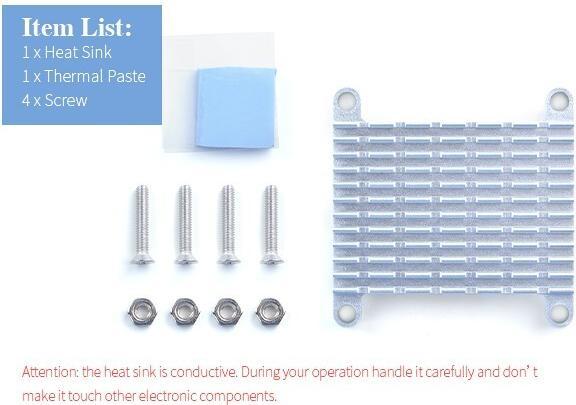 Produktbild Allnet friendlyelec nanopi neo/neo2 zbh heatsink set kühlkörper 20er bulk