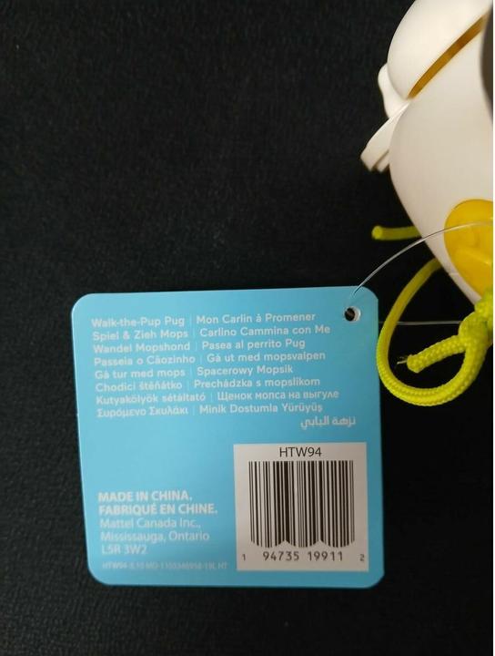 Actual product image Fisher-Price play & pull pug