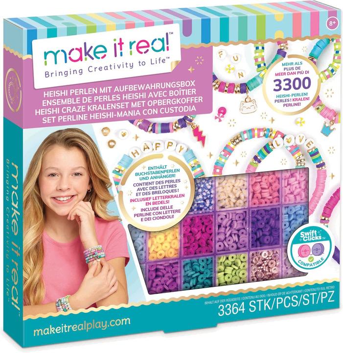 Make it Real Heishi Perlen mit Aufbewahrungsbox