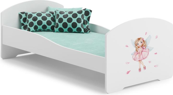ADRK Furniture Bed met matras PEPE GIRL MET VLEUGELS 160x80 (160 x 80 cm)