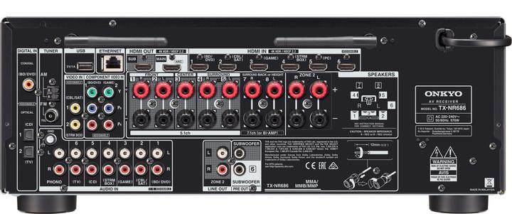 Image du produit Onkyo Tx-Nr686 (7.2 canaux, MF, FM)
