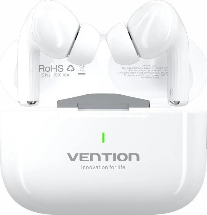Actual product image Vention TWS Earbuds Echo Lite E11 (white) (6 h, Wireless)