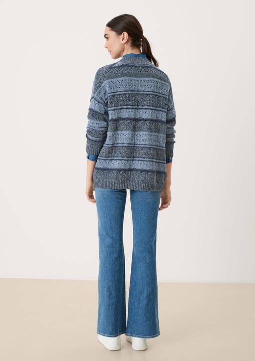 Produktbild s.Oliver Strickjacke Cardigan mit Lochmuster (L)