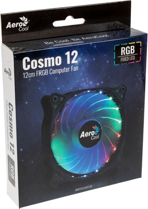 Actual product image AeroCool Cosmo 12 Computer Case Fan 12 cm Black (120 mm, 1 x)