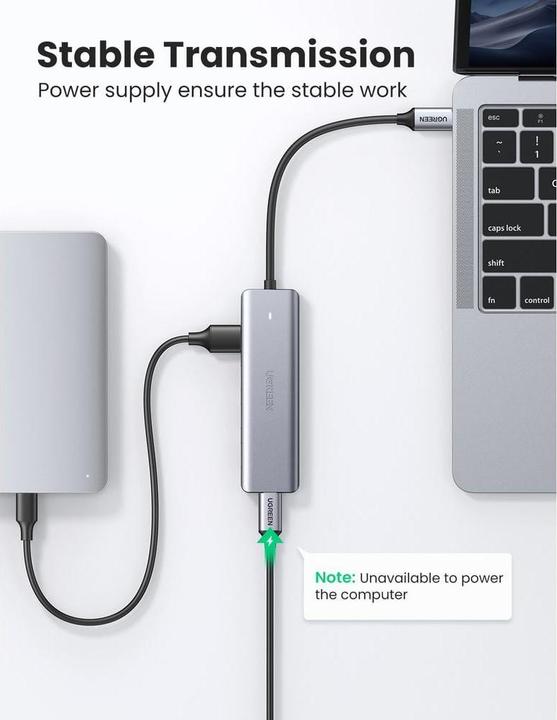 Image du produit Ugreen 4 Port-C Hub (USB-C, 4 Ports)