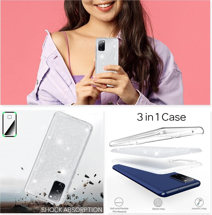 Immagine prodotto Nalia Copertura glitterata (Samsung Galaxy S20 FE)