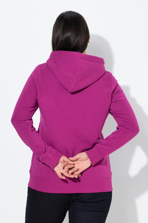 Image du produit Ulla Popken Sweat à capuche et manches longues, bords-côtes (42, 44)