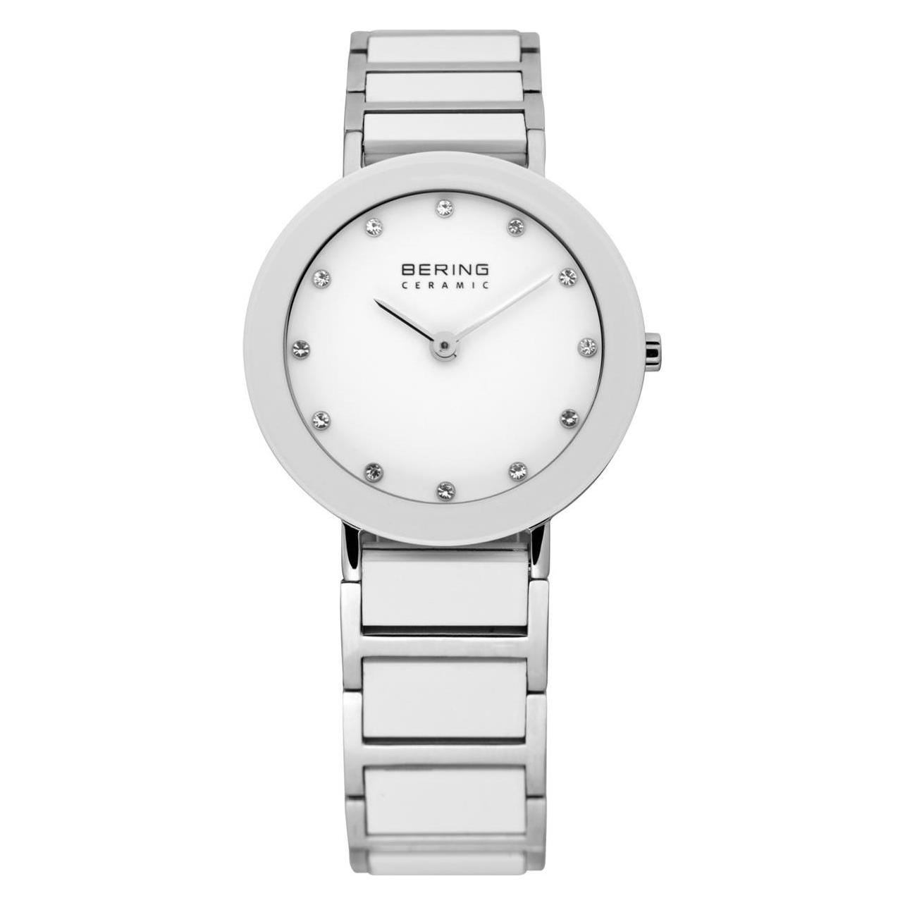 Bering, Horloge, Keramisch, Zilver, (Analoog Horloge, 29 mm)