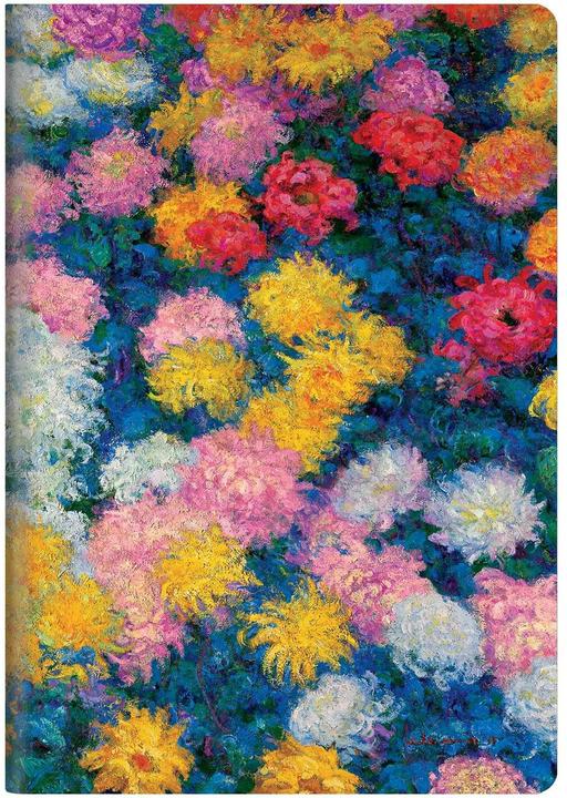 Image du produit Paperblanks Cahier de notes Chrysanthèmes A5, ligné, multicolore (A5, À rayures, Couverture souple)