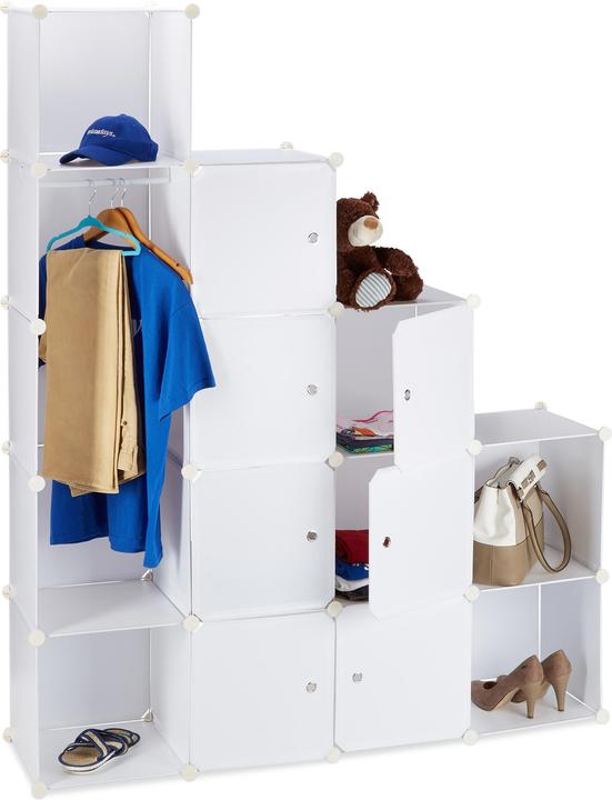 Actual product image Relaxdays 12 Compartment Modular Wardrobe (145.50 x 36.50 x 145.50 cm)