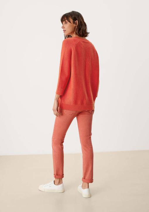 Image du produit s.Oliver Strickpullover V-Neck-Pullover mit Strukturmuster (M)