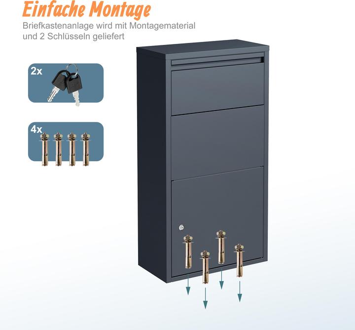 Actual product image Relaxdays mailbox