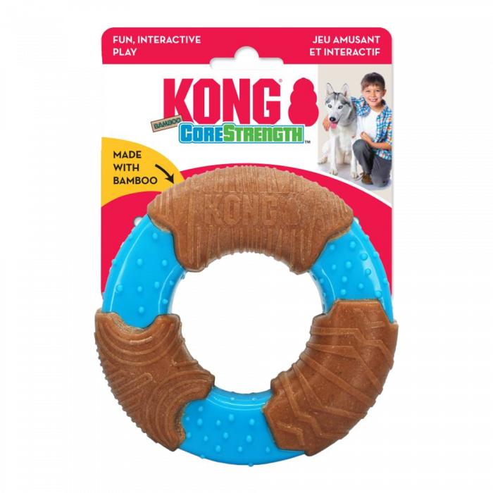 Immagine prodotto KONG Anello di bambù CoreStrength 9,5 cm - (KONGBMB31E) (Gioco da masticare per cani)