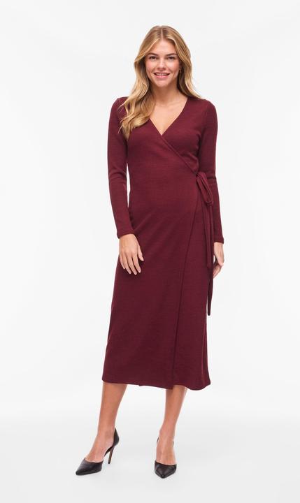 Produktbild Vila VIRAFFI Midi Kleid mit V-Ausschnitt (M)