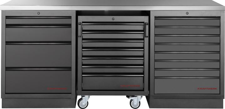 Actual product image Kraftwerk MOBILIO BLK Kombi Edelstahl (204 cm, 91 cm)