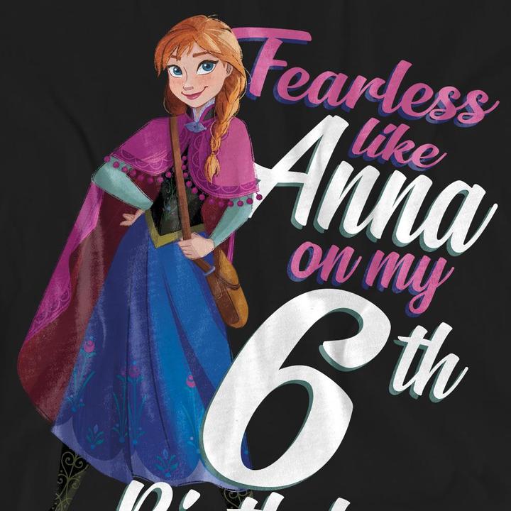 Produktbild Disney Frozen Fearless Like Anna TShirt 6 Geburtstag (S)