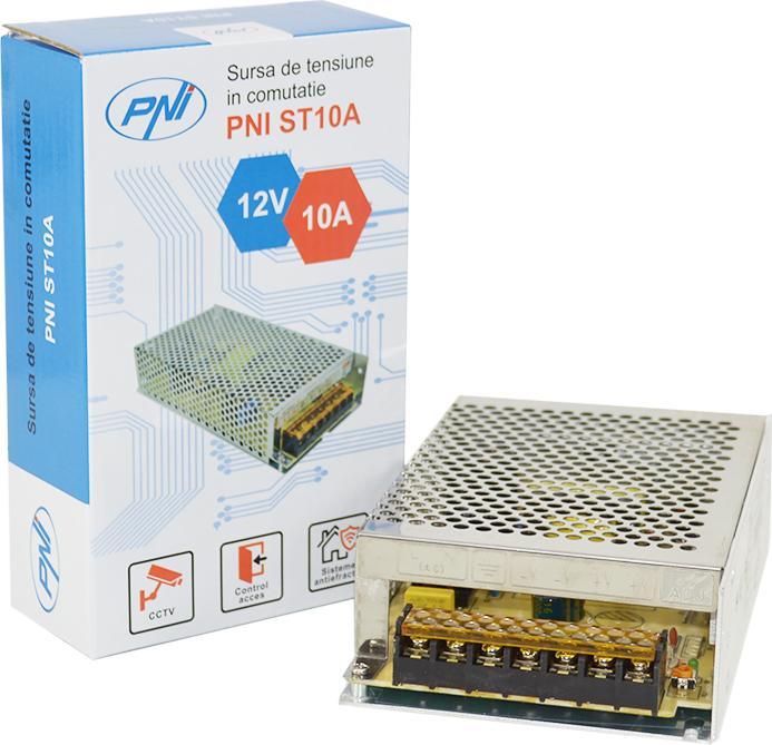 Actual product image PNI Switching voltage source ST10A 230V to 12V 10A stabilised for monitoring systems