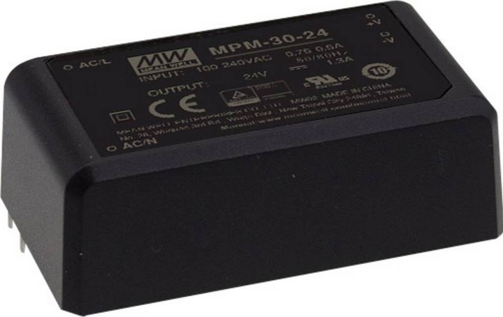 Actual product image MeanWell MPM-30-12 Power Supply & Voltage Converter 30 W