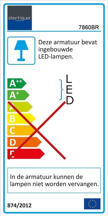 Energie-Label Steinhauer Zenith (2200 lm)