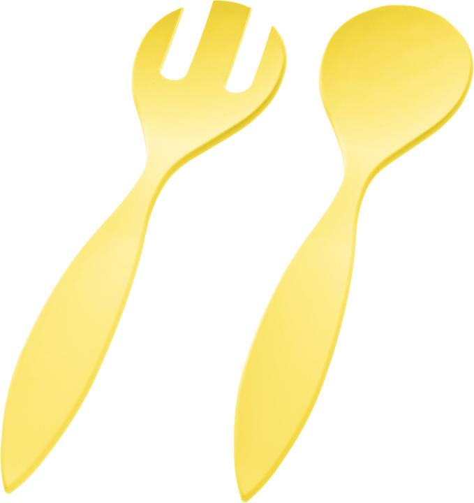 Magu Salatbesteck Natur-Design gelb (Salad servers)