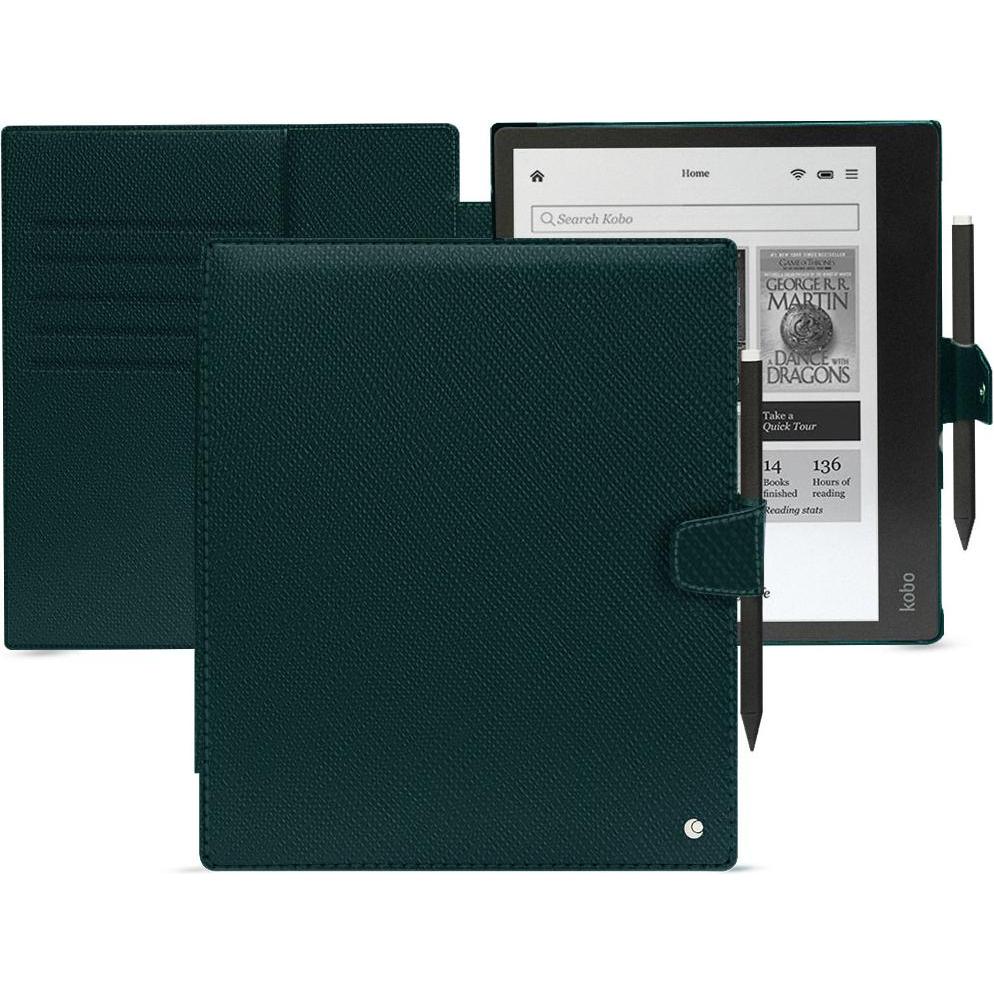 Noreve Lederschutzhülle Kobo Elipsa 2E (Kobo Elipsa 2E), Tablet Hülle, Grün