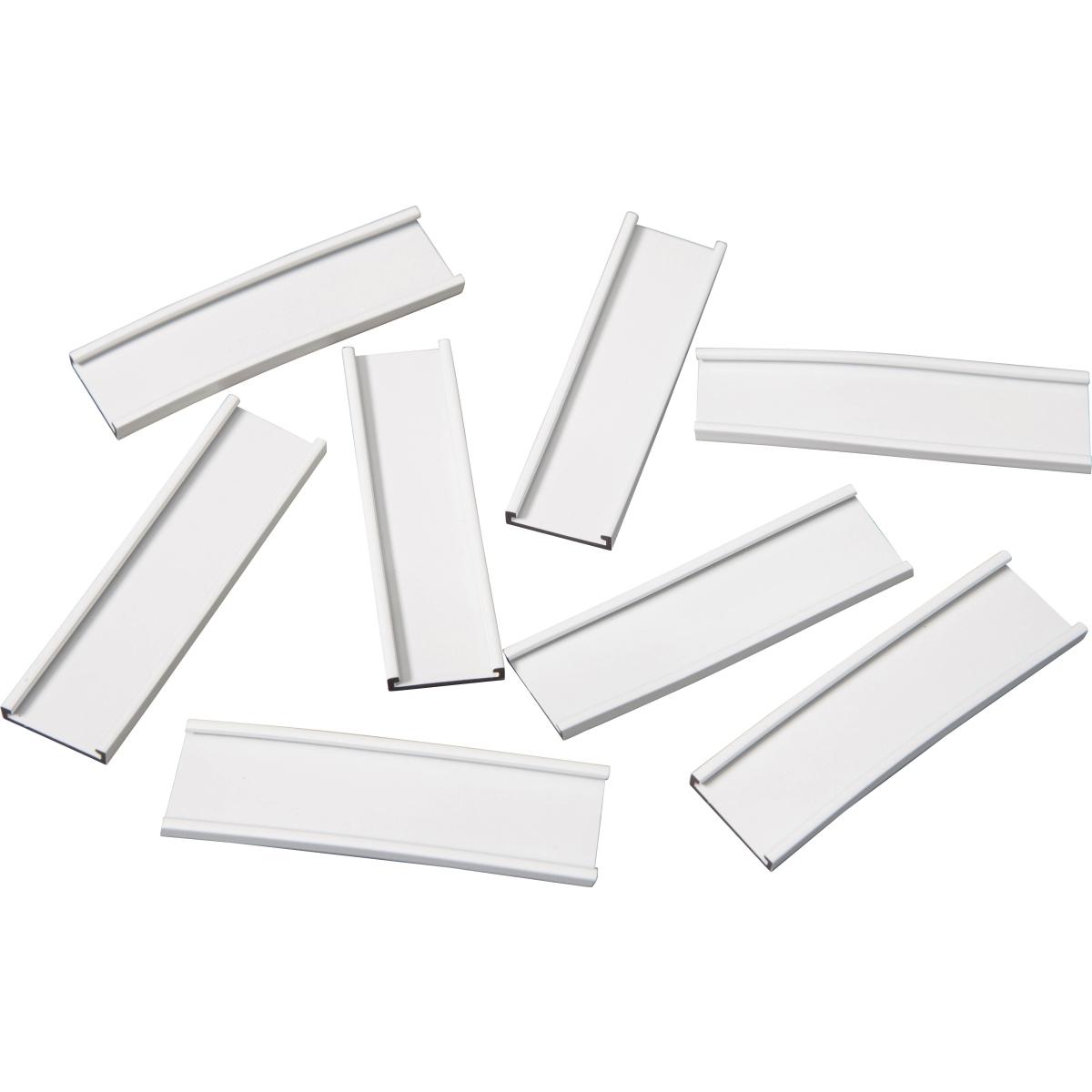 Ultradex, Zubehör Präsentieren, Einsteckschiene magnetisch 70x20mm VE=8 Stück weiss