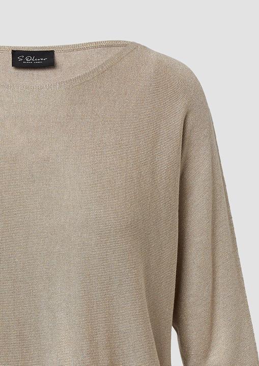 Produktbild s.Oliver Strickpullover Strickpullover mit Glitzergarn und 3/4-Fledermausärmeln (42)
