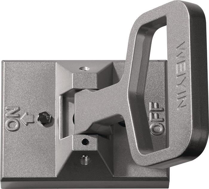 Actual product image Beloh Plattenhandhebemagnet L140xB140xH28mm mit Handgriff und Abdruckbolzen Gesamthöhe 180 mm 1 kN (1x)