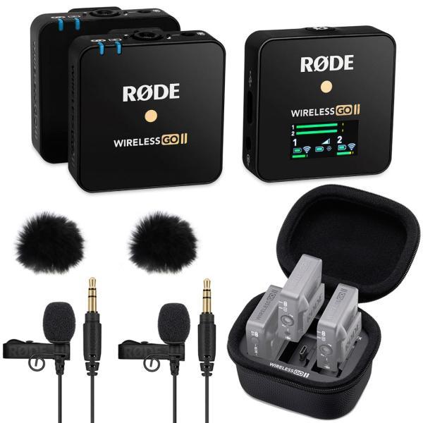 Produktbild RØDE Wireless GO II mit 2x Lavalier GO mit Windschutz und Lade-Case