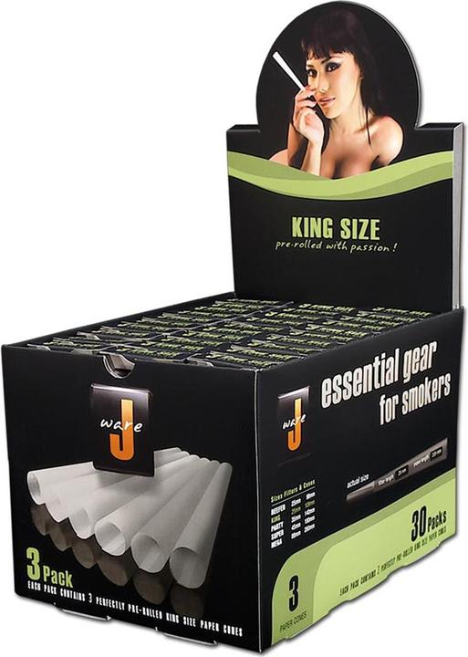 Actual product image J Ware JWare Reefer Cones King Size 3pcs