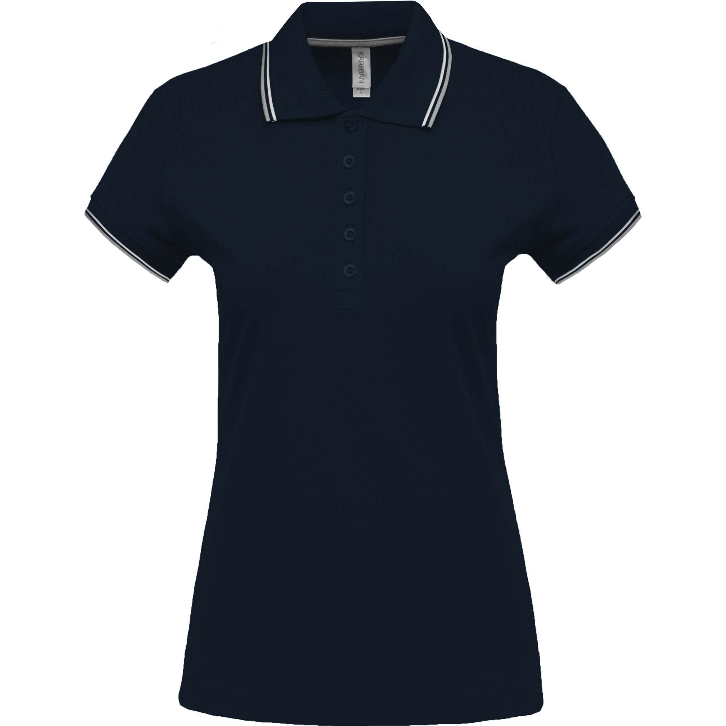 Kariban, Damen, Shirt, 5 boutons, Blau, (XXL)